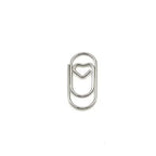 100pcs Mini Metal Heart Shaped Paper Clips Cute Decorative Paperclips Office School Home Document Notes Organization Paperclips
