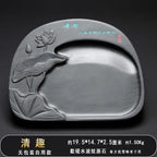Exquisite Traditional Portable Lightweight Calligraphy Inkstones Huizhou Ink Slabs Perfect for Brush Writing Students Inkstone
