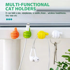 Silicone Thumb Wall Hook Cable Management Wire USB Organizer Clips Wall Hooks Hanger Storage Holder For Kitchen Bathroom Home