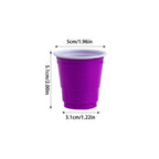 50pcs Mini Plastic Disposable Cups Drinking Cups Wine Cup for Celebration Bachelorette Party Events Wedding Birthday Supplies