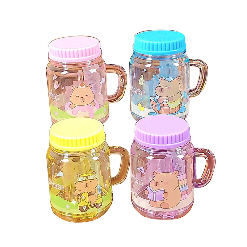 2Pcs Kawaii Portable Capybara Pencil Sharpener Creative Cartoon Pencil Sharpener Office School Supplies Student Stationery Gifts