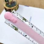 2 Pcs Transparent Plastic Folding Geometric Ruler, School Stationery for Students Kids (Random Colour)