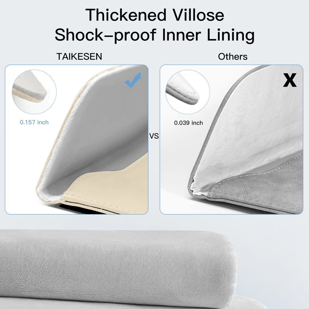 Laptop Sleeve Bag Cases For Macbook Pro Air 13.3 M4 M3 13.6 14 16 15 XiaoMi 15.6 Notebook Pouch Cover HP DELL Shell Accessories
