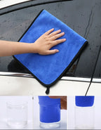 1/5pcs Microfiber Car Washing Towel Soft Quick Drying Windows Mirrors Wiping Rags Home Double Layer Cleaning Cloths 500GSM