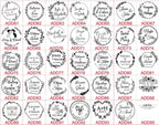 Personalized Logo and Text Self Inking Stamp Custom Your Own Design Company Logo Customized Photosensitive Seal Ink Stamp