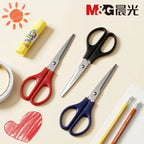 SK5 Alloy Steel Round Head Safety Scissors Ergonomic Multi Color Handle Durable Smooth Home Office School Craft DIY