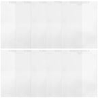 24Pcs Clear PP Plastic File Folder Sleeve Hanging Document Organizer for Office Study Paper Storage Portable File Container