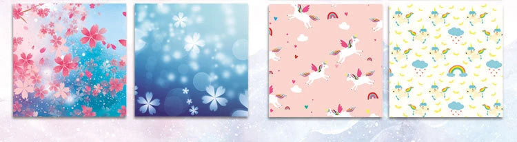 400Sheets Origami Paper Craft Folding Lucky Wish Paper Crane Craft Double Sided Folding Lucky Wish Paper DIY Color Scrapbooking