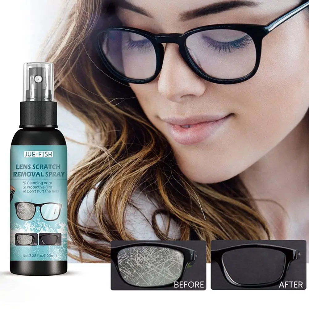 Glass Cleaner Lens Cleaner Sunglasses Eyeglass Lens Scratch Removal Spray High Concentration Cleaning Tools Glasses Repair Spray
