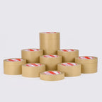 23M Biodegradable Eco Friendly Kraft Paper Tape Brown Wet Water Activated Reinforced Gummed Adhesive Tape for Painting Fixed
