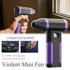 150000RPM Dust Blower With LED Light Powerful Handheld Rechargeable Blower Electric Air Duster 5 Speed