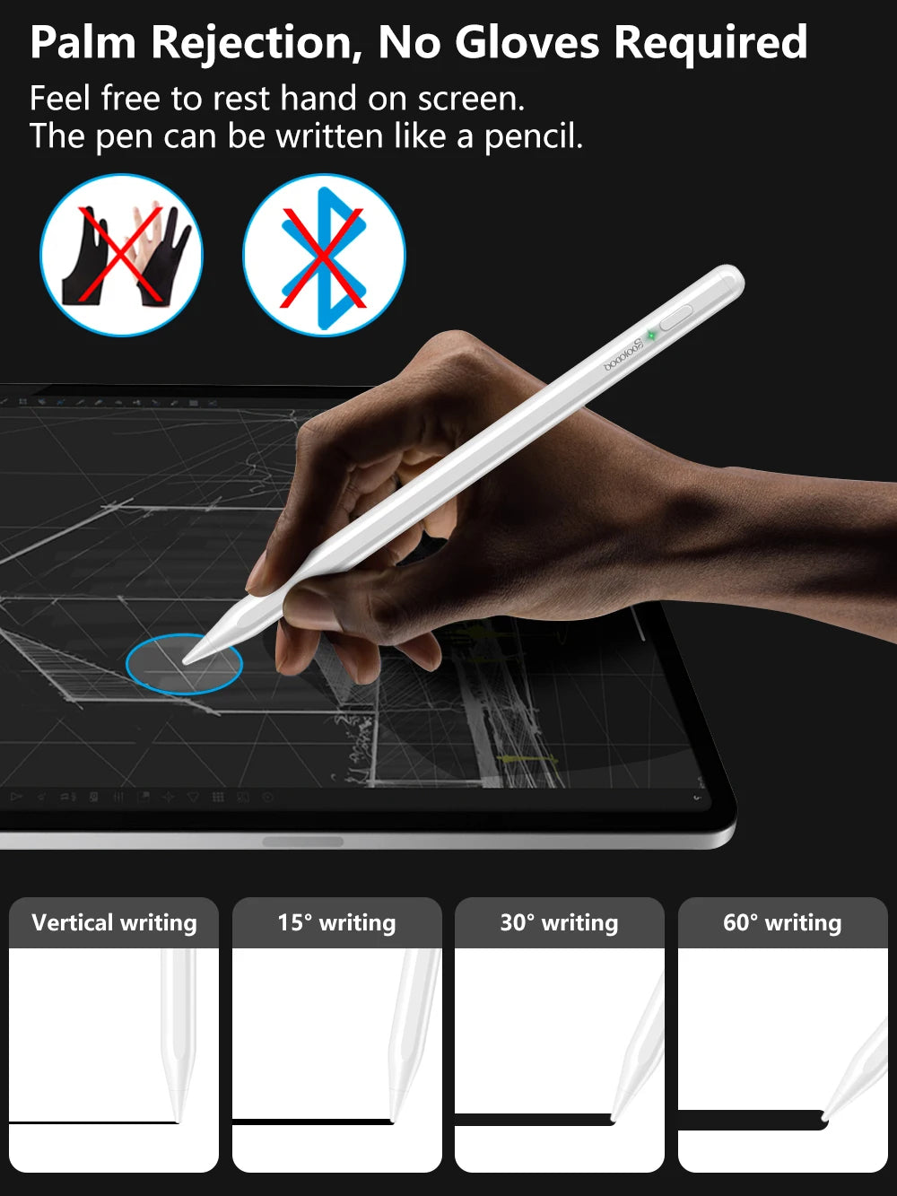 For iPad Pencil Apple Pen Stylus for Apple Pencil 2 1 for iPad Air 4 2021 Pro 11 12.9 2020 Air 3 10.5 2019 10.2 Mini 5 Touch Pen