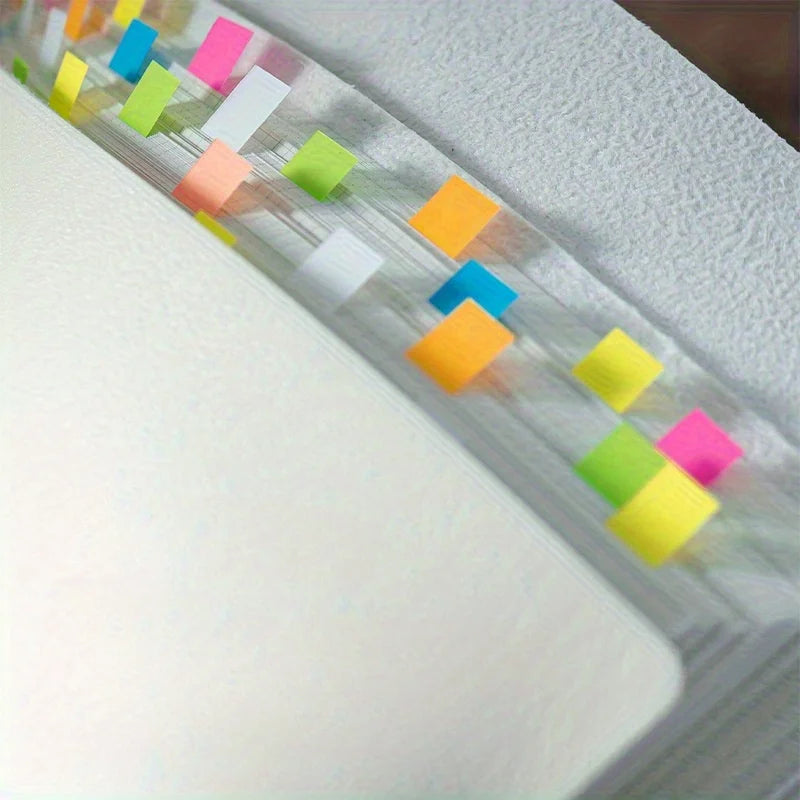 800 sheets of boxed sticky notes, 10 different colored index tabs, self-adhesive page markers, suitable for office and study pur