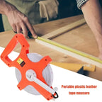 1Pc 30m/50m/100m Meter Open Reel Fiberglass Tape Measure Inch Metric Scale Impact Resistant Plastic Measure Tools