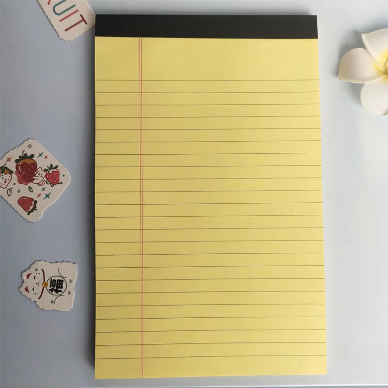 A5 Draft Notebook SImple Lined Tearable Sticky Notes Memo Book Portable Notebook with Tearable Paper