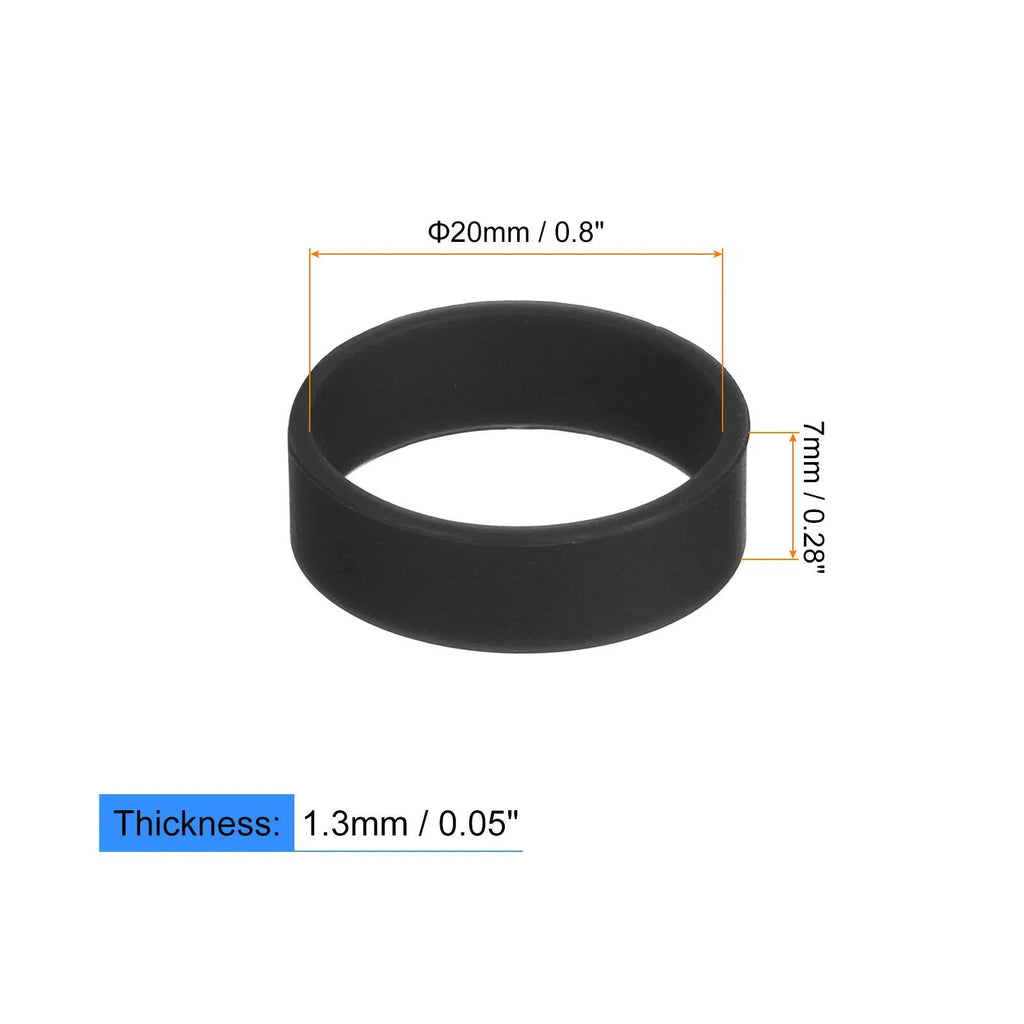 5/10/20Pcs Silicone Rubber Bands Rubber Bands Rings Cable Ties Strong Elastic Bands Non-Slip for Cord Wrapping Bag Wraps
