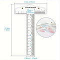 Precision 6 & 12 Acrylic T-Square Ruler – Perfect Alignment Tool for Crafting, Cardmaking, and Scrapbooking