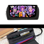 Kawaii Cute Cartoon Anime Pencil Bag Multi-Compartment Stationery Pouch with Handle Portable Pen Case for School & Travel