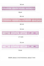Empire sewing ruler and French curve, used for pattern making drafting, transparent plastic fashion designer ruler pieces assemb
