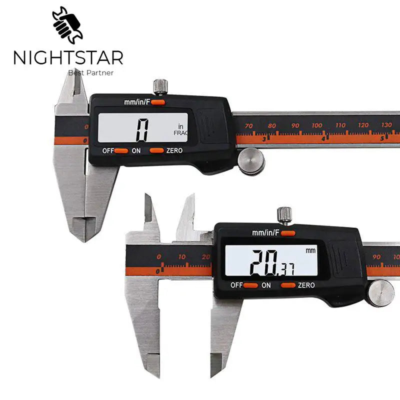 Nauwkeuriger Stainless Steel Digital Caliper 6 '150mm Messschieber Paquimetro Measuring Instrument Vernier Calipers