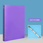 1PCS A4 Perforated Folder Candy-Colored Transparent O-shaped 2-hole, 3-hole, 4-hole Waterproof File Folder Binder
