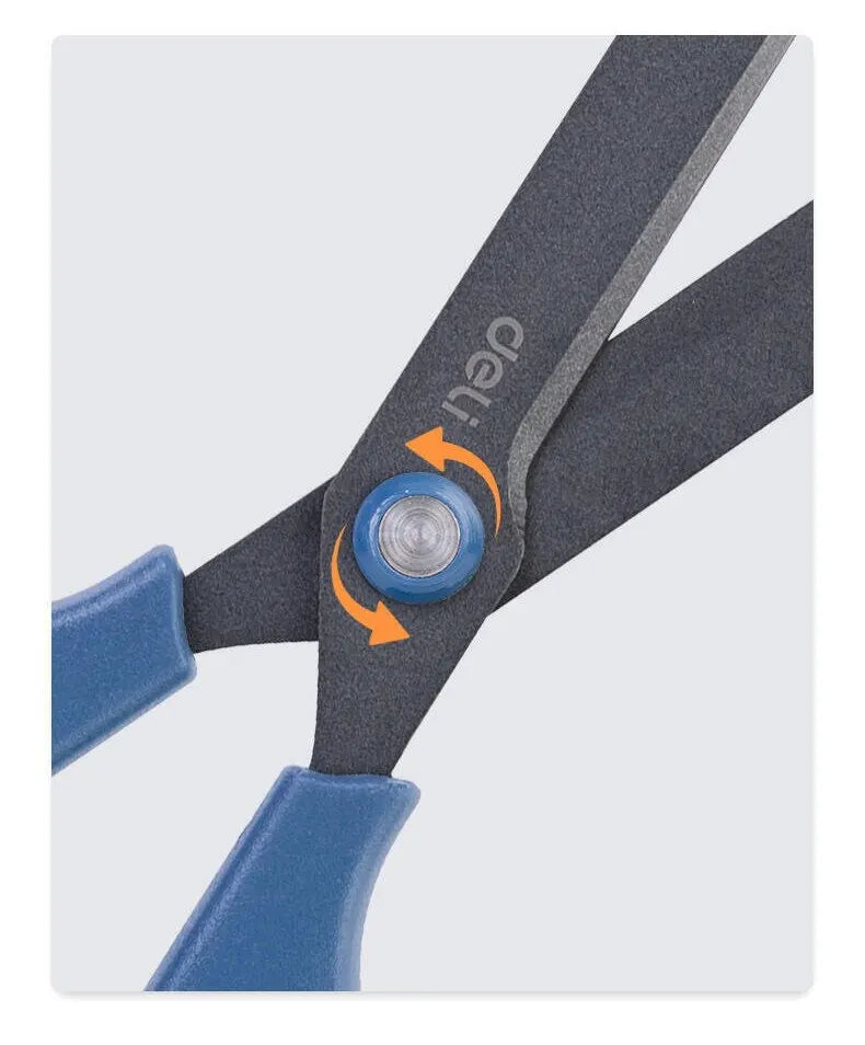 Deli Heavy Duty Ultra Sharp Non-Stick Scissors Professional Cutter with Ergonomic Grip for Office Home School