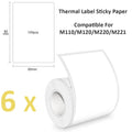 50×80mm Self-Adhesive Thermal Label Rolls with 100 Labels, Works for M100/M110/M220 Printer, Office School Commercial Shipping