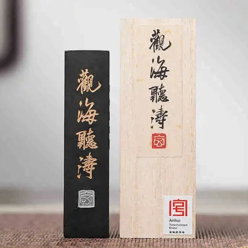 Chibese Calligraphy Sumi Ink Stick for Writing Painting Ink Stone Calligraphy Brush Rectangle Chinese Style Ink Blocks Drawing