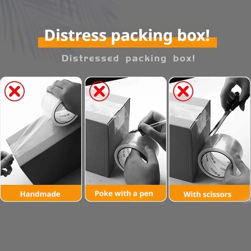 Transport Packaging Tape Dispenser, Heavy Duty Metal Packaging Tape Gun, Handheld Tape Cutter