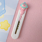 1pc Mini Portable Art Knife Students Use Envelope Opener Cute Cartoon Paper Cutter Office Stationery Express Unpacking Device