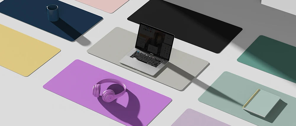 Desk Mat Waterproof PVC Mouse Pad Leather Desk Protective Cover Pink Large Computer Girls Laptop Non-slip Gaming Keyboard Mats