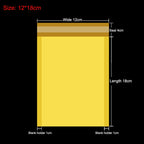 50Pcs Yellow Kraft Paper Bubble Mailers Packaging Bags Self Seal Padded Envelopes Poly Lined Shipping Bags for Bussiness