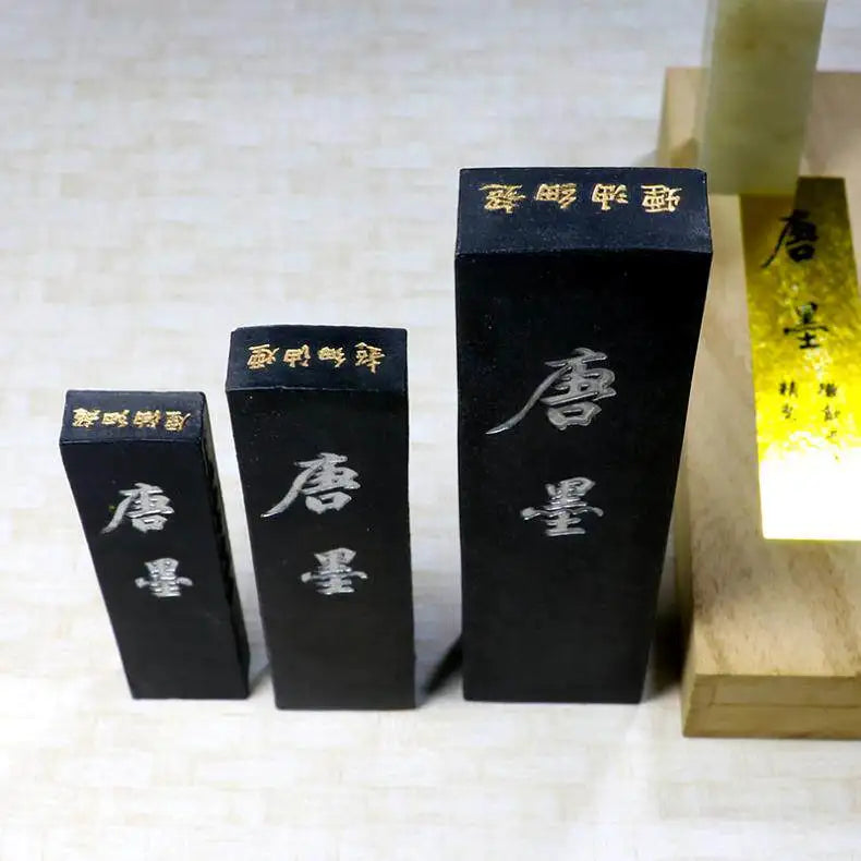 Pine Soot Ink Stick Vintage Painting Calligraphy Ink Stick Black Writing Traditional Calligraphy Solid Sumi Ink Artists Supplies
