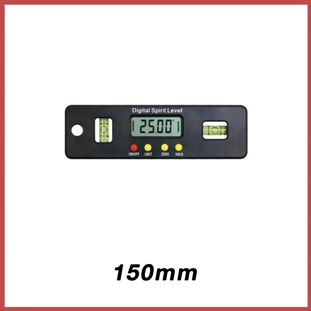 MAKLE 100mm 150mm 200mm digital protractor Angle Finder inclinometer electronic level magnetic bottom Level bubble angle tool