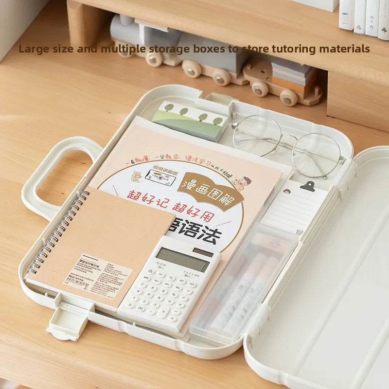Test Paper Storage Bag Handbag Accordion File A4 Folder Large Capacity Test Paper File Homework Archive for High School Students