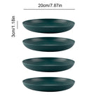 4/16Pcs Wheat Straw Tableware Set Eco Friendly Unbreakable Dinnerware Kitchen Cutlery Kids Dishes Eating Cutlery Camping