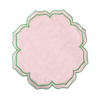 4PCS Cotton Napkins With Wavy Edge Embroidery Suitable for Dinner Wedding Hotel Christmas