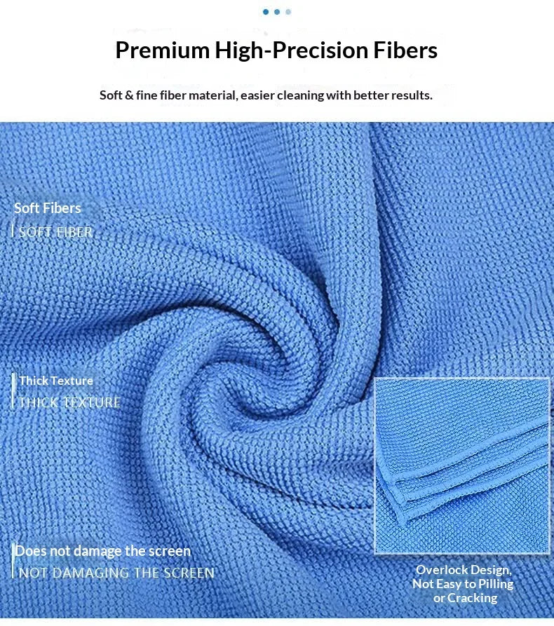 Pearl Screen Cleaning Cloth for Lcd Tv Screens, Microfiber Cleaning Cloth for Glasses, Camera Lens, Mobile Phones, Suitable for Macbook, Laptop, and Monitors, Lint-Free