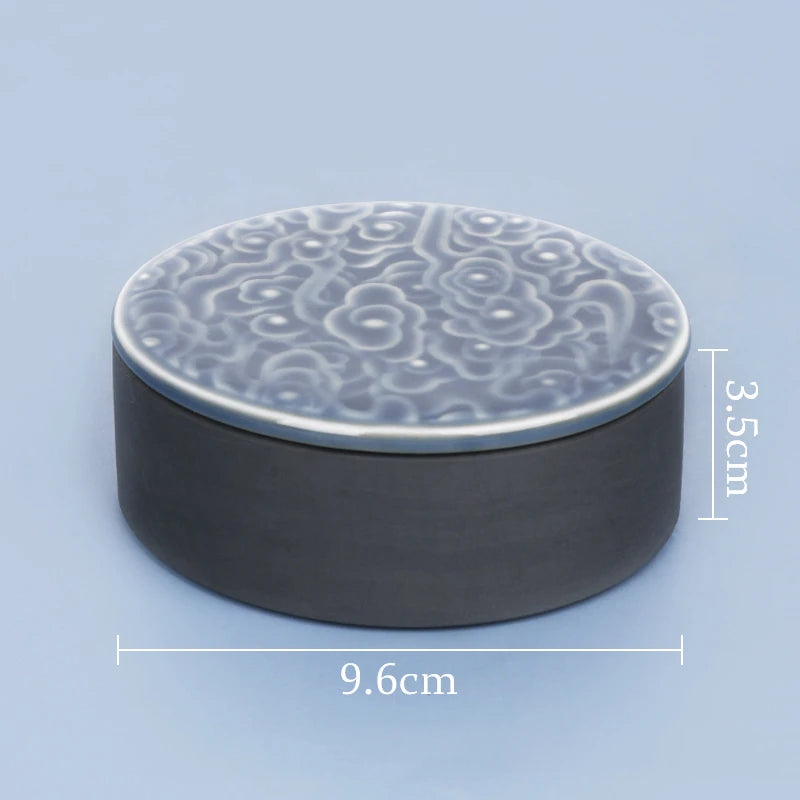 Calligraphy Ink Stone Natural Raw Stone Inkstone Brush Writing Painting Inkstone Vintage Students Multifunctional Ink Cartridge