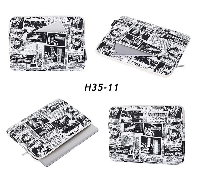 Brand Laptop Bag 12,13.3,14,15.4,15.6.16 Inch Waterproof Sleeve Case For Macbook Air Pro M 1 Man Lady Women Notebook Shockproof