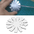 Bevel Angle Gauge Stainless Steel Oblique Edges Protractor for Knife Blade Measuring 15-120 Degree Knife Bevel Gauge