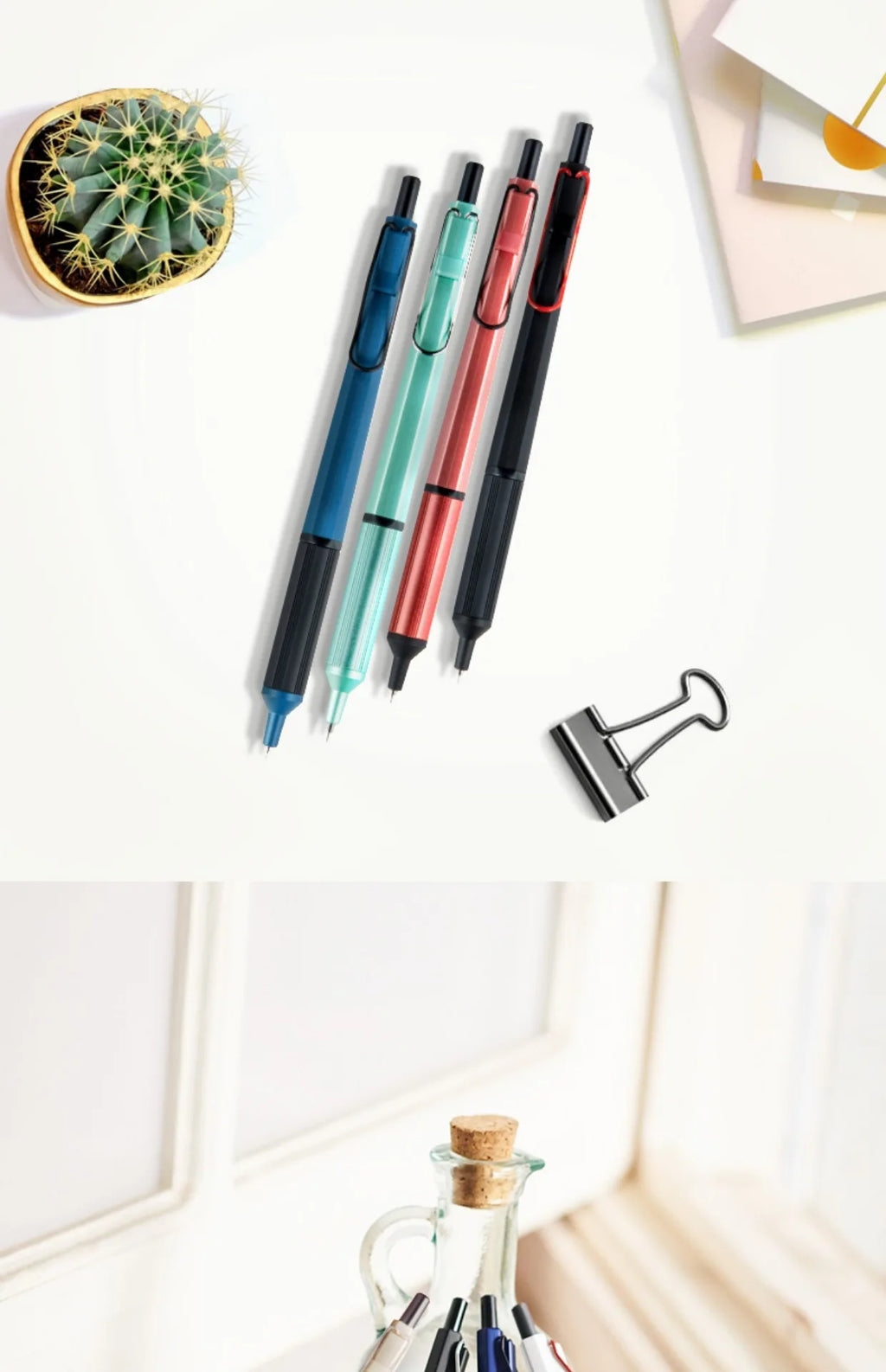 Japan UNI JETSTREAM EDGE Ultra Fine Ballpoint Pen,SXN-1003 Metal 0.28/0.38mm Fast-Drying for business,signing,Japanese Stationer