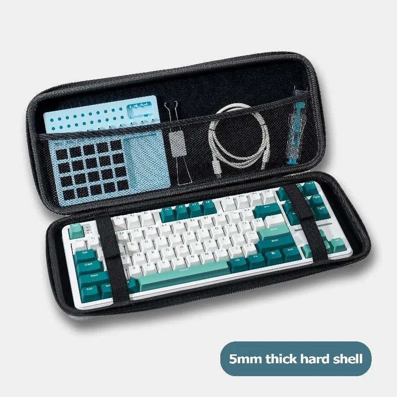 1pc Hard Shell Keyboard Case, EVA Waterproof Bag for 60% 80% 100% Keyboards, Universal Portable Protective Cover