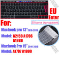 Silicone Keyboard Cover for All MacBook Air/Pro 13 14'15'16 inch,M1,M2,M3 M4 M5 Chip Model A2918,A2992,A3113,A2337,A2941 US & EU