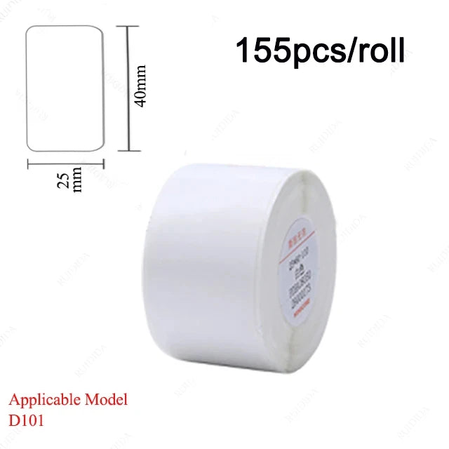 NIIMBOT D101 Label Paper No Ink Label Maker Thermal Price Date Clothing Sort Sticker Waterproof Tags for Home Office Shop Use