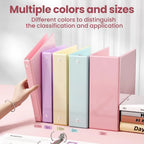 3 Ring Binder 1 Inch 2 Pack, Clear View Binder Three Ring PVC-Free (Fit 8.5x11 Inches) for School or Office Supplies