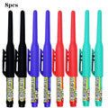 8Pcs 45mm Waterproof Long Head Nib Deep Hole Markers Pen Tile Carpenter Pen Multi-purpose for Woodworking Black/Blue/Red Ink