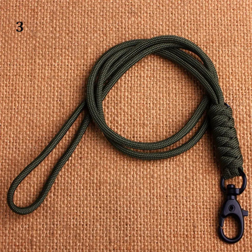 Emergency Survival Backpack High Strength Paracord Keychain Parachute Cord Lanyard Rotatable Buckle Key Ring