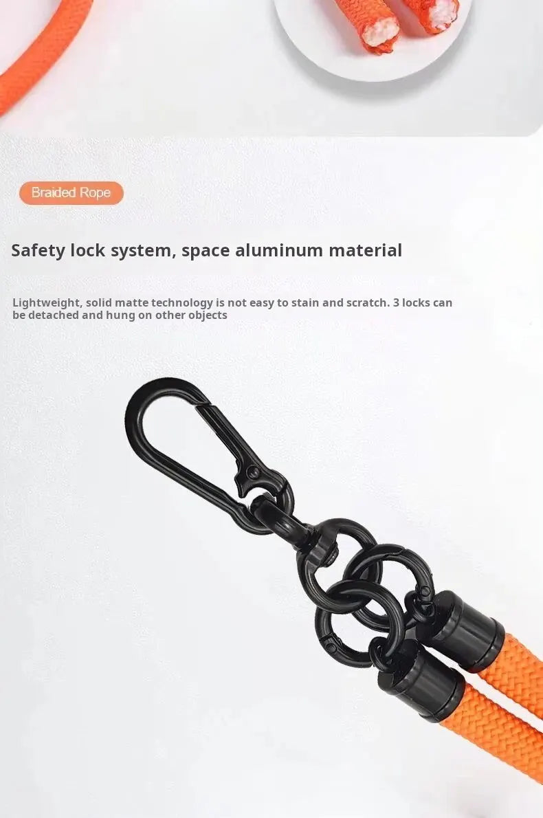 Mobile Phone Lanyard Crossbody Neck Carrying Outdoor Sturdy And Durable 8mm Thick Anti-lost Lanyard