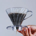 Hot Selling V Shaped 60 Degrees Coffee Maker Set Pour-over Coffee Filter Cup Spiral Hand Filter Cup